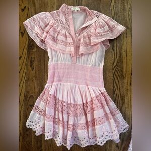 Loveshackfancy cotton mini dress. Size 00. Like new